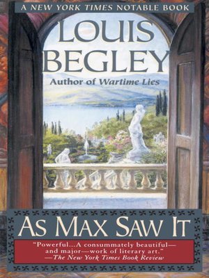 cover image of As Max Saw It